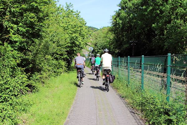 Mit dem Fahrrad im Ahrtal